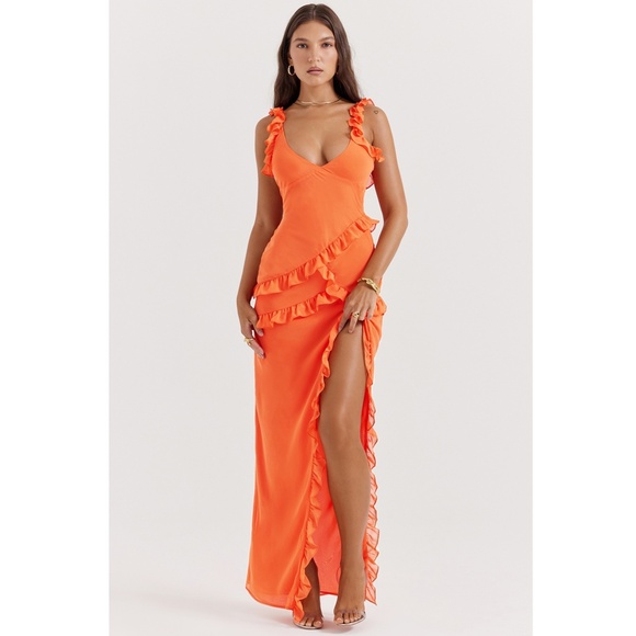 NEW House of CB Pixie Dress Flame Medium - Picture 7 of 17